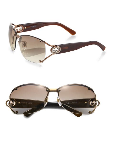 gucci leather temple sunglasses|where to buy gucci sunglasses.